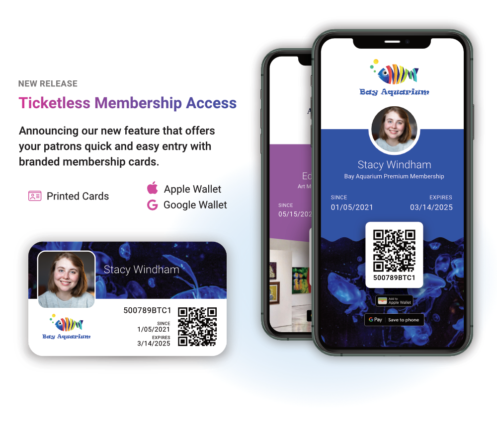 Ticketless access with membership cards